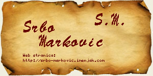 Srbo Marković vizit kartica